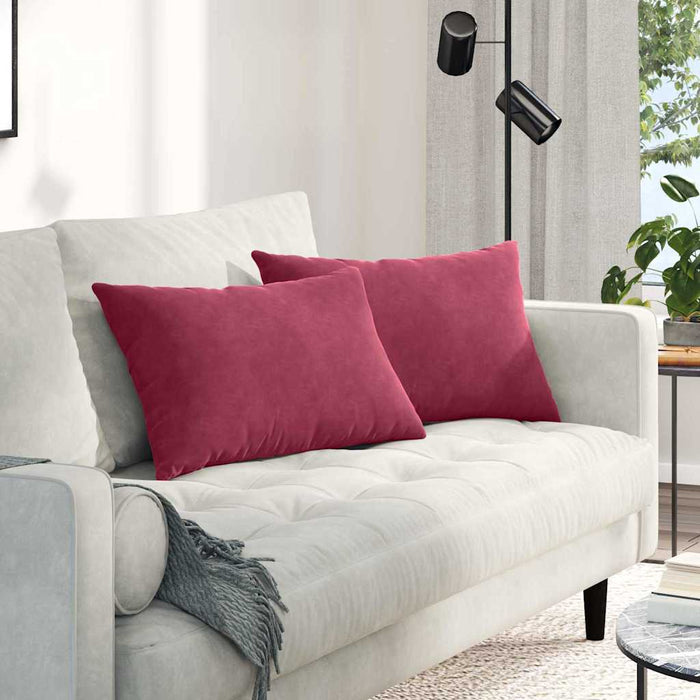 Perne pentru canapea 2 pcs Roșu Vin 60 x 40 cm - WALTI WALTI