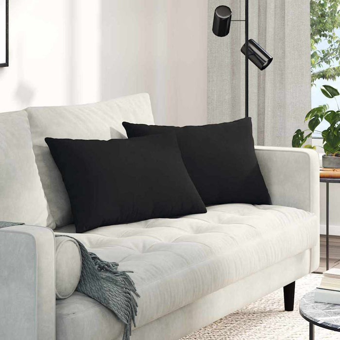 Perne pentru canapea 2 pcs Negru 60 x 40 cm țesătură WALTI