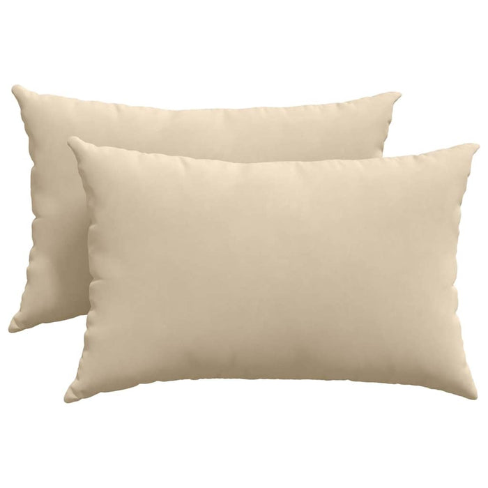 Perne pentru canapea 2 pcs Crem 60 x 40 cm țesătură - WALTI WALTI