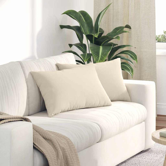 Perne pentru canapea 2 pcs Bej 60 x 40 cm țesătură - WALTI WALTI