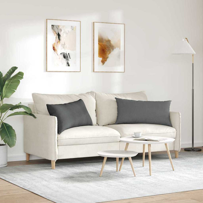 Perne pentru canapea 2 pcs Gri închis 80 x 40 cm țesătură - WALTI WALTI