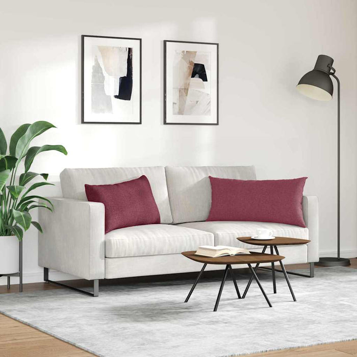 Perne pentru canapea 2 pcs Roșu Vin 80 x 40 cm țesătură - WALTI WALTI