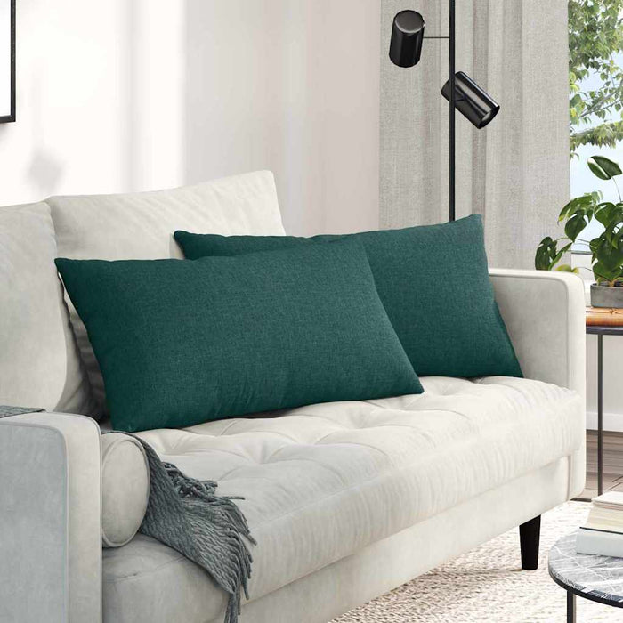 Perne pentru canapea 2 pcs Verde închis 80 x 40 cm țesătură - WALTI WALTI