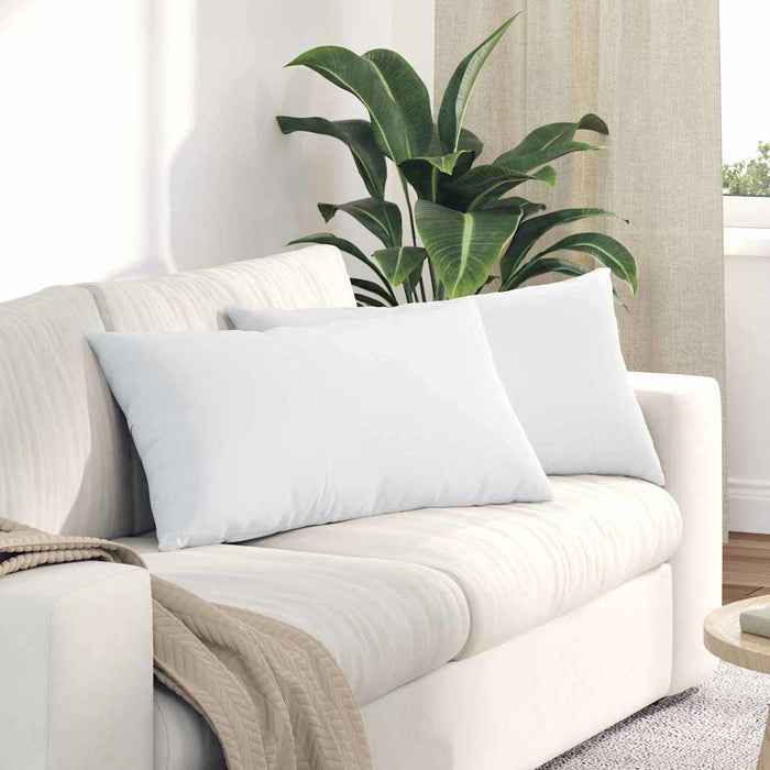 Perne pentru canapea 2 pcs Alb 80 x 40 cm țesătură - WALTI WALTI