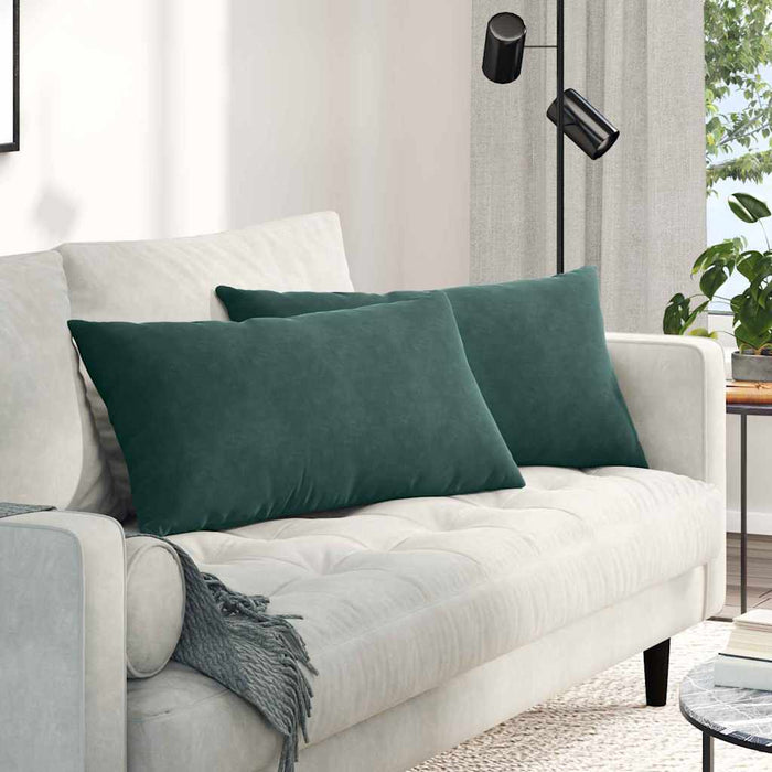 Perne pentru canapea 2 pcs Verde închis 80 x 40 cm - WALTI WALTI