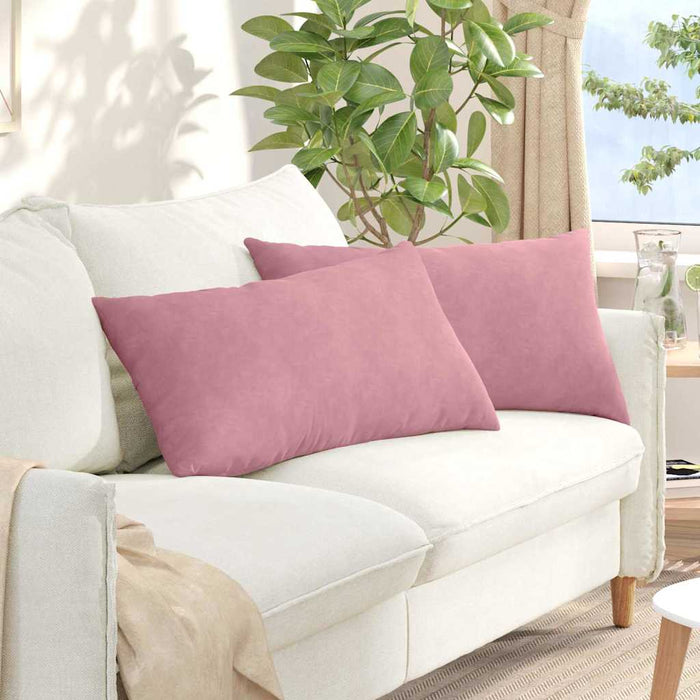 Perne pentru canapea 2 pcs Roz 80 x 40 cm Țesătură din corduroy - WALTI WALTI