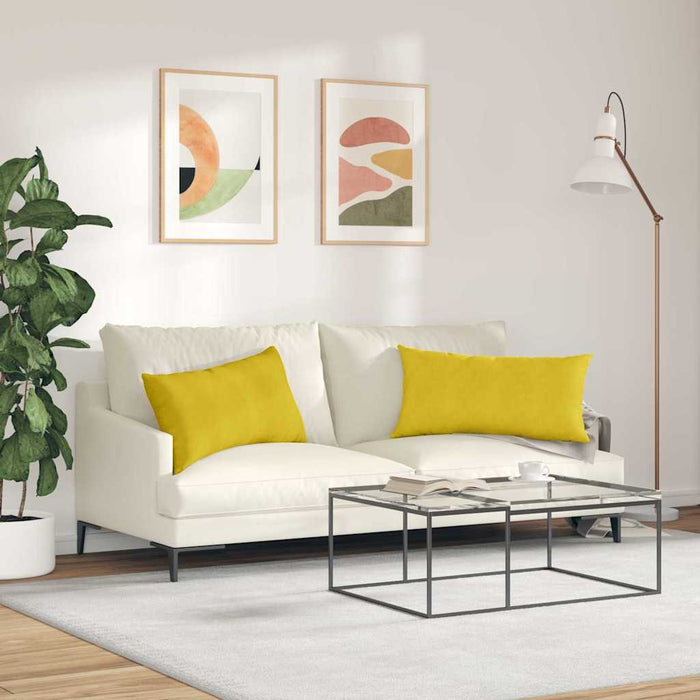 Perne pentru canapea 2 pcs Galben 80 x 40 cm - WALTI WALTI
