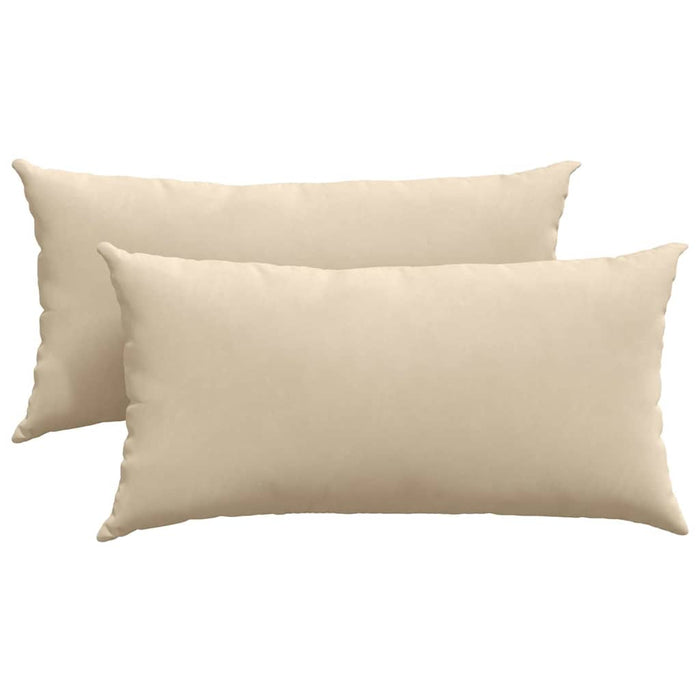 Perne pentru canapea 2 pcs Crem 80 x 40 cm țesătură - WALTI WALTI