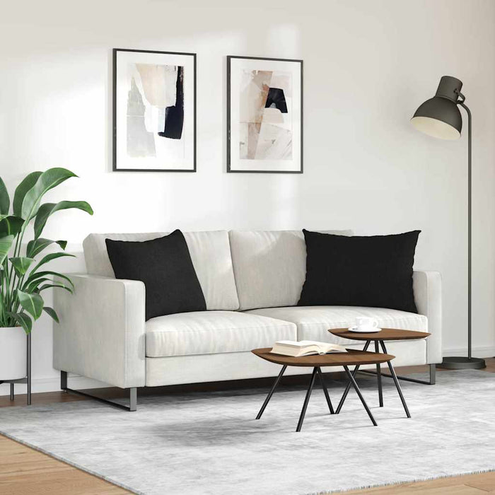 Perne pentru canapea 2 pcs Negru 70 x 50 cm țesătură - WALTI WALTI