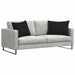 Perne pentru canapea 2 pcs Negru 70 x 50 cm țesătură - WALTI WALTI