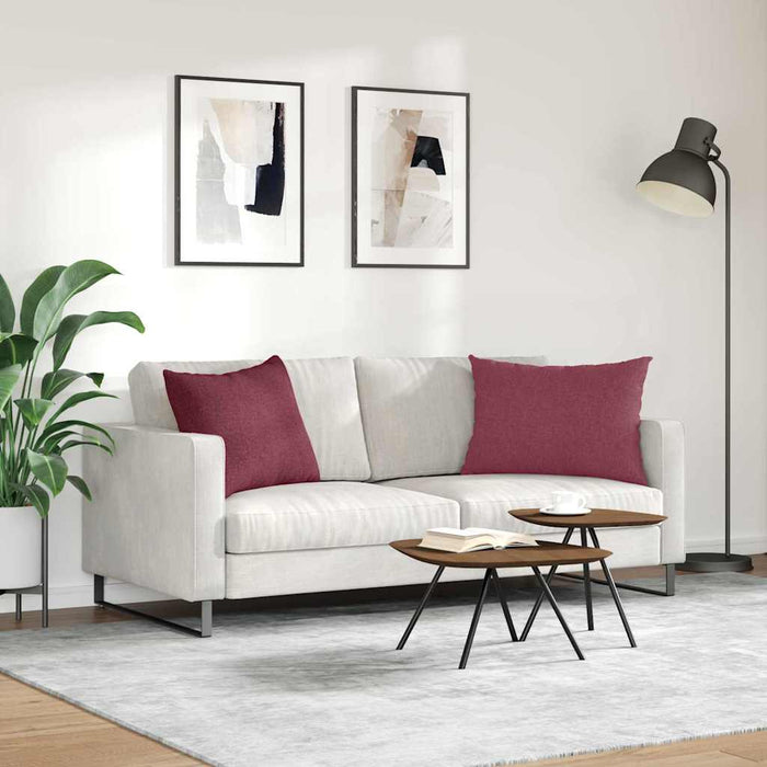 Perne pentru canapea 2 pcs Roșu Vin 70 x 50 cm țesătură - WALTI WALTI