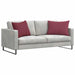 Perne pentru canapea 2 pcs Roșu Vin 70 x 50 cm țesătură - WALTI WALTI