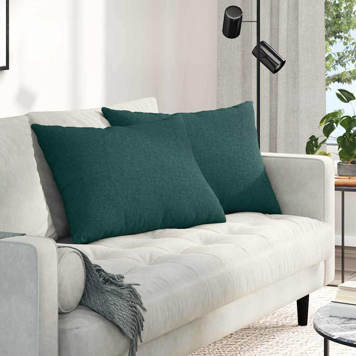 Perne pentru canapea 2 pcs Verde închis 70 x 50 cm țesătură - WALTI WALTI