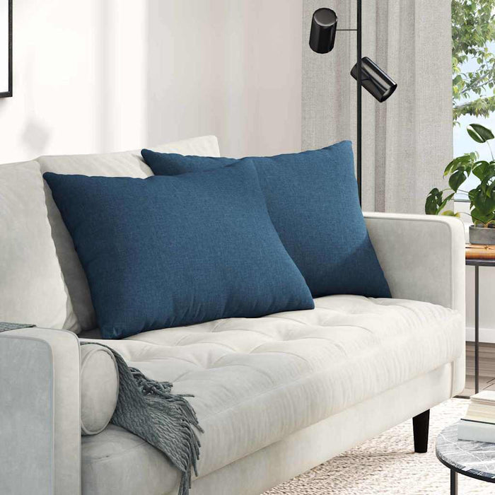 Perne pentru canapea 2 pcs albastru 70 x 50 cm țesătură - WALTI WALTI