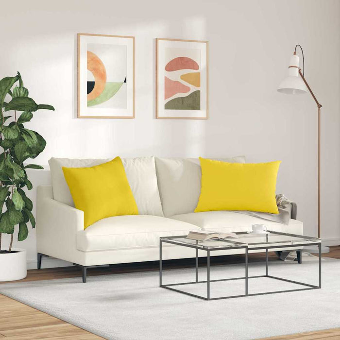 Perne pentru canapea 2 pcs Galben Deschis 70 x 50 cm țesătură - WALTI WALTI