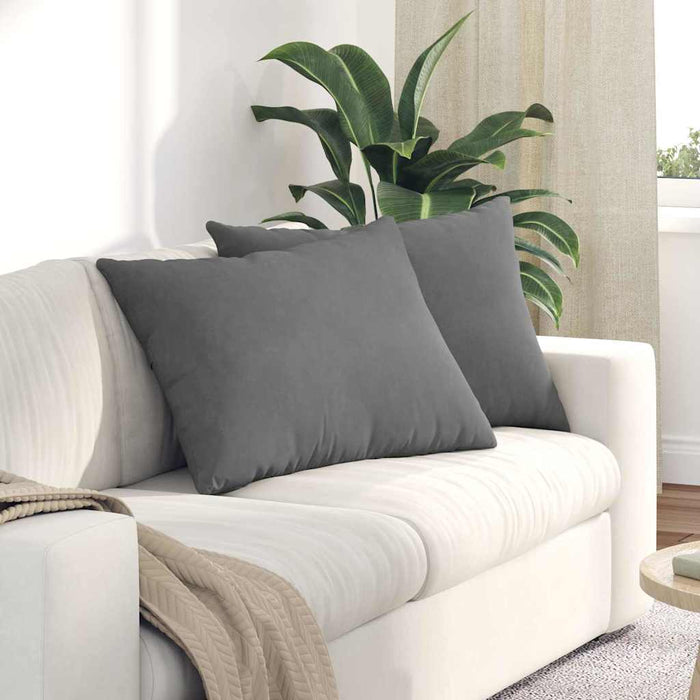Perne pentru canapea 2 pcs Gri închis 70 x 50 cm țesătură - WALTI WALTI