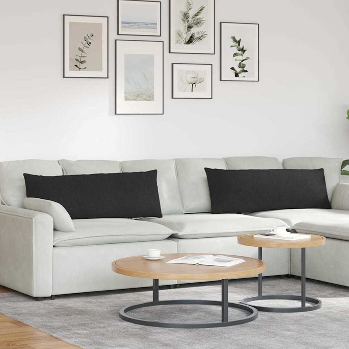 Perne pentru canapea 2 pcs Negru 120 x 40 cm țesătură - WALTI WALTI
