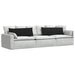 Perne pentru canapea 2 pcs Negru 120 x 40 cm țesătură - WALTI WALTI