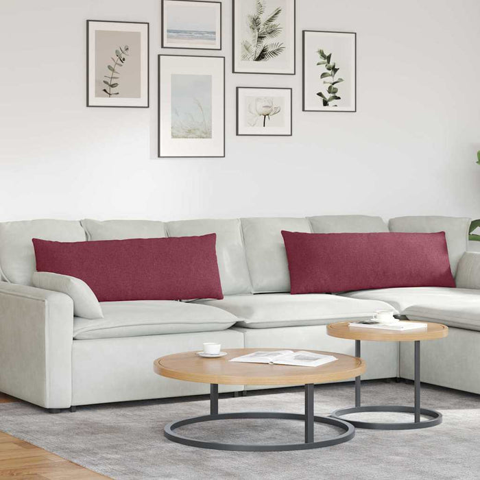 Perne pentru canapea 2 pcs Roșu Vin 120 x 40 cm țesătură - WALTI WALTI