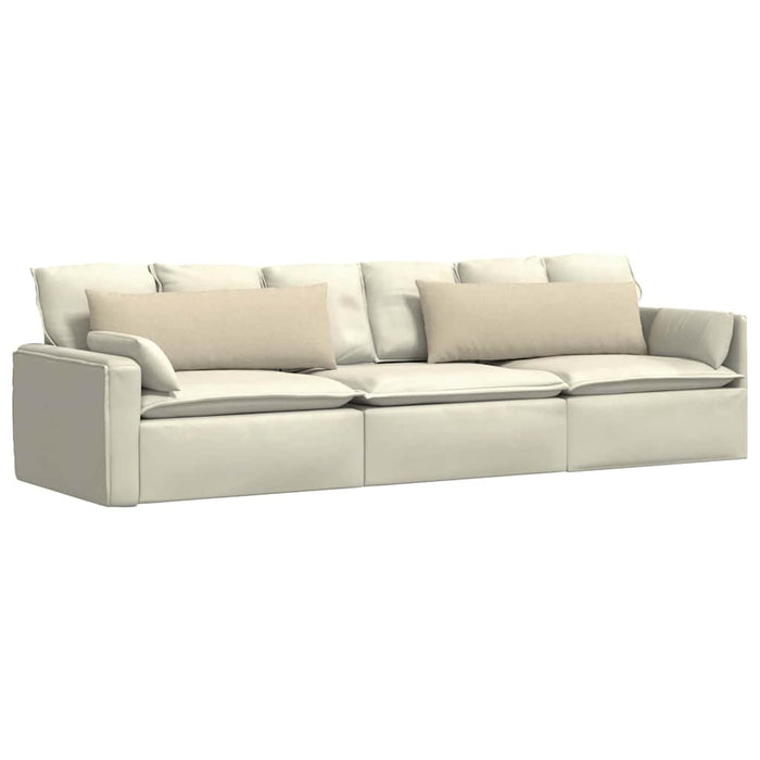 Perne pentru canapea 2 pcs Crem 120 x 40 cm țesătură - WALTI WALTI