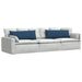 Perne pentru canapea 2 pcs albastru 120 x 40 cm țesătură - WALTI WALTI