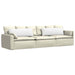 Perne pentru canapea 2 pcs Alb 120 x 40 cm țesătură - WALTI WALTI