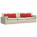 Perne pentru canapea 2 pcs Roșu 120 x 40 cm țesătură - WALTI WALTI