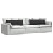 Perne pentru canapea 2 pcs Negru 120 x 40 cm țesătură - WALTI WALTI