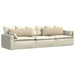 Perne pentru canapea 2 pcs Crem 120 x 40 cm țesătură - WALTI WALTI