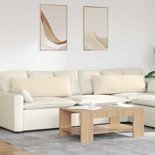 Perne pentru canapea 2 pcs Bej 120 x 40 cm țesătură - WALTI WALTI