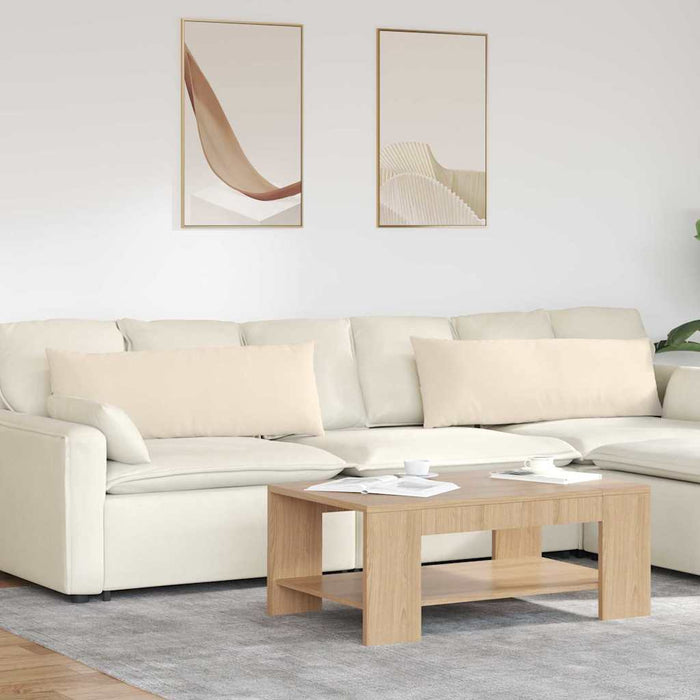 Perne pentru canapea 2 pcs Bej 120 x 40 cm țesătură - WALTI WALTI