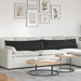 Perne pentru canapea 2 pcs Negru 145 x 40 cm țesătură - WALTI WALTI
