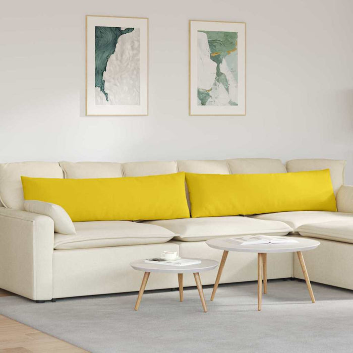Perne pentru canapea 2 pcs Galben Deschis 145 x 40 cm țesătură - WALTI WALTI
