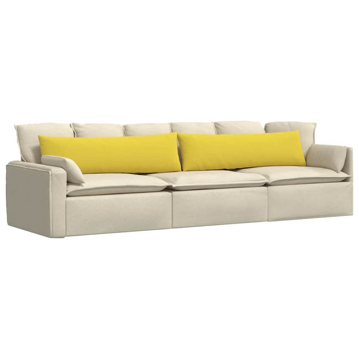 Perne pentru canapea 2 pcs Galben Deschis 145 x 40 cm țesătură - WALTI WALTI