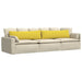 Perne pentru canapea 2 pcs Galben Deschis 145 x 40 cm țesătură - WALTI WALTI