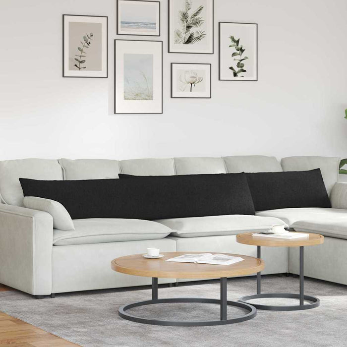 Perne pentru canapea 2 pcs Negru 200 x 40 cm țesătură - WALTI WALTI