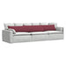Perne pentru canapea 2 pcs Roșu Vin 200 x 40 cm țesătură - WALTI WALTI