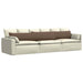 Perne pentru canapea 2 pcs Maro 200 x 40 cm țesătură - WALTI WALTI