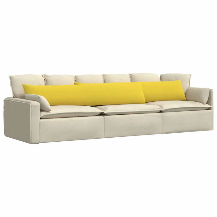 Perne pentru canapea 2 pcs Galben Deschis 200 x 40 cm țesătură - WALTI WALTI