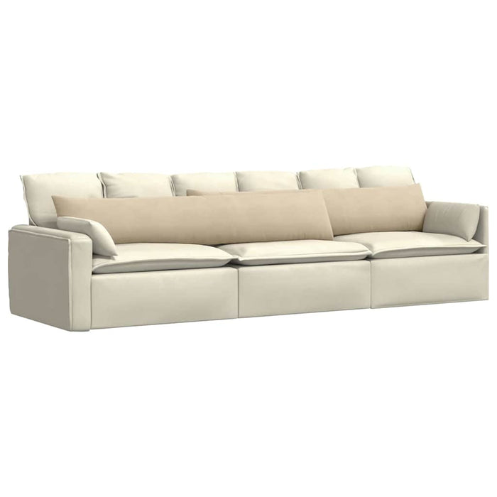 Perne pentru canapea 2 pcs Crem 200 x 40 cm țesătură - WALTI WALTI