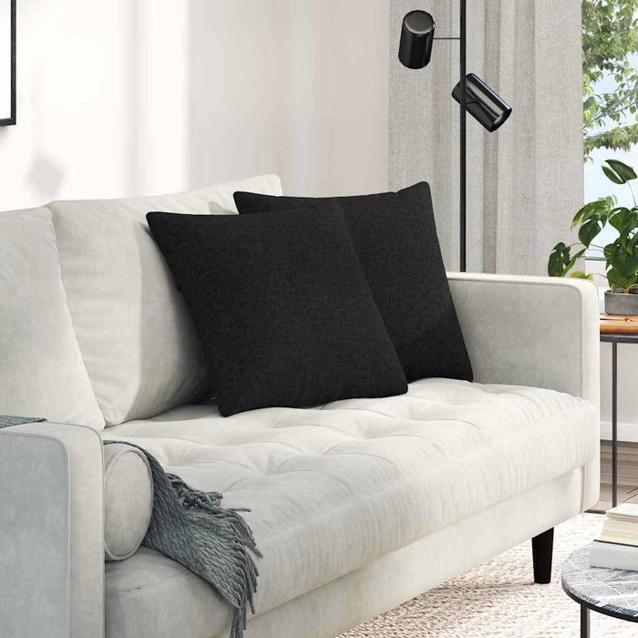 Perne pentru canapea 2 pcs Negru 45 x 45 cm țesătură - WALTI WALTI