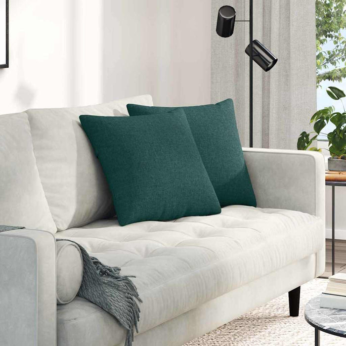 Perne pentru canapea 2 pcs Verde închis 45 x 45 cm țesătură - WALTI WALTI