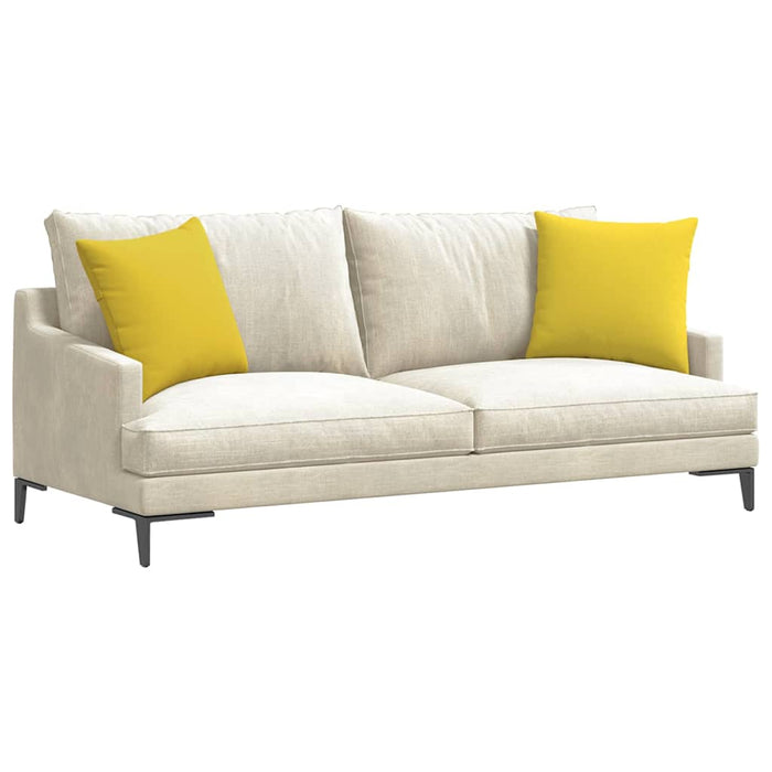 Perne pentru canapea 2 pcs Galben Deschis 45 x 45 cm țesătură - WALTI WALTI