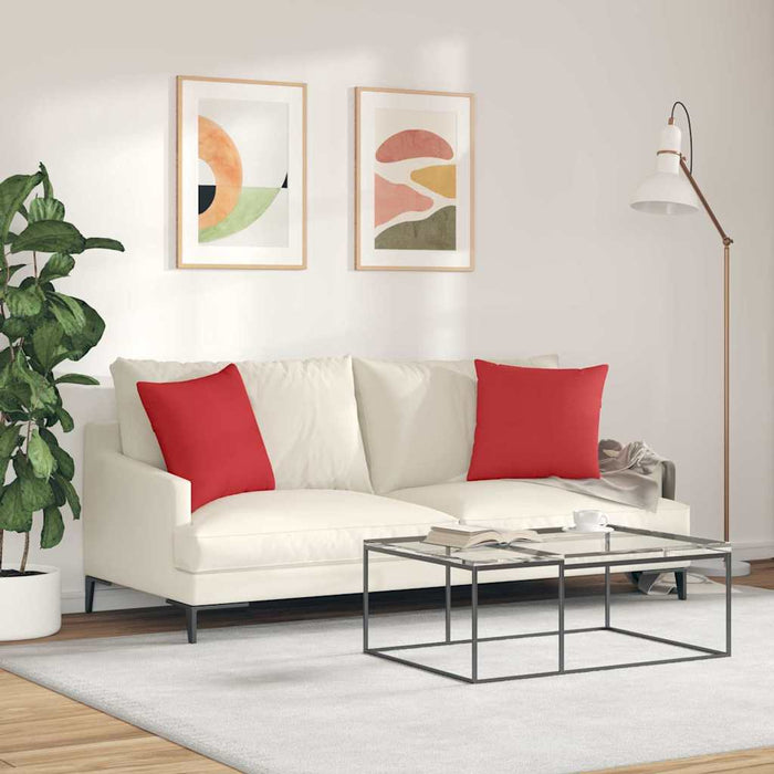Perne pentru canapea 2 pcs Roșu 45 x 45 cm țesătură - WALTI WALTI
