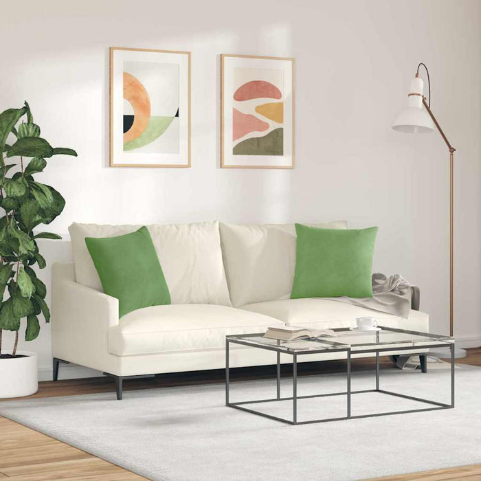Perne pentru canapea 2 pcs Verde deschis 45 x 45 cm - WALTI WALTI