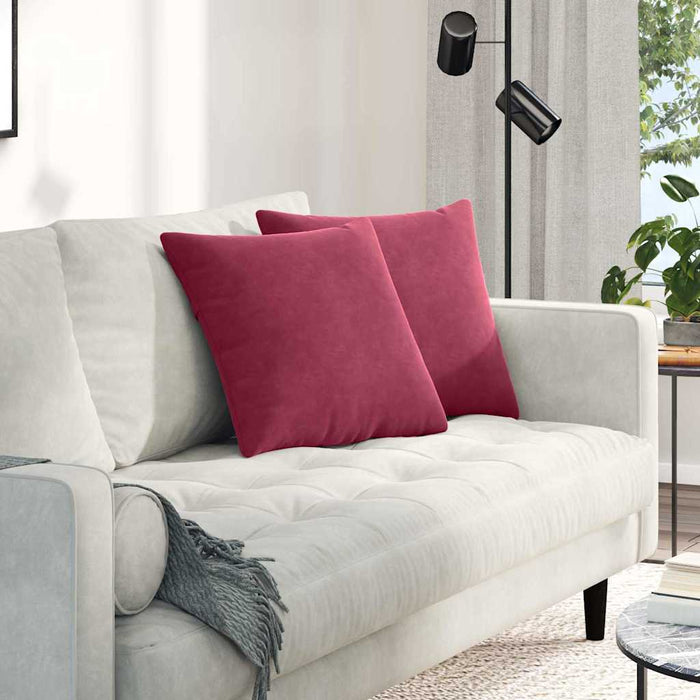 Perne pentru canapea 2 pcs Roșu Vin 45 x 45 cm - WALTI WALTI