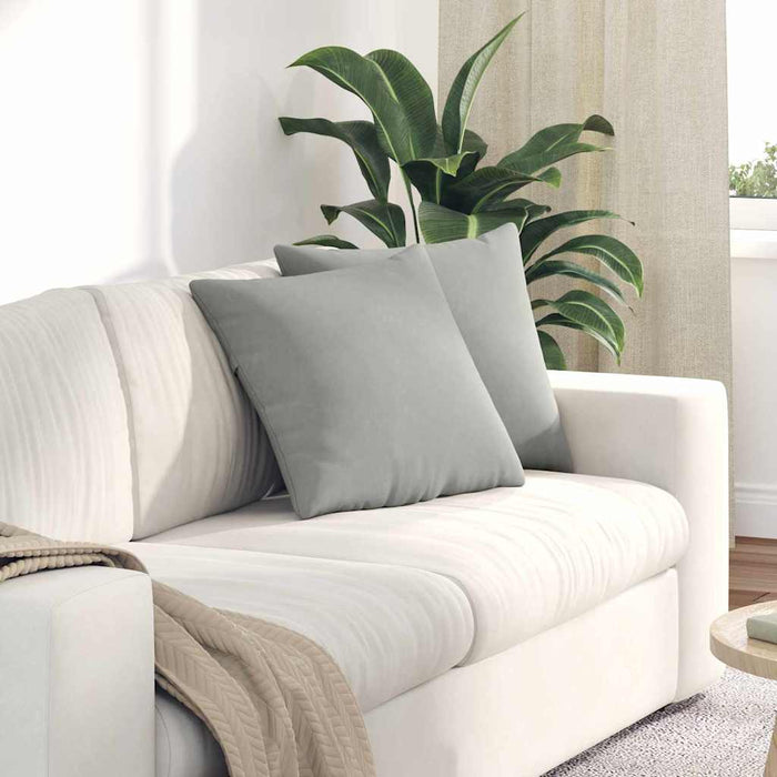 Perne pentru canapea 2 pcs Gri deschis 45 x 45 cm țesătură - WALTI WALTI