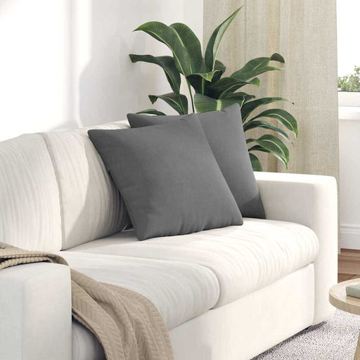 Perne pentru canapea 2 pcs Gri închis 45 x 45 cm țesătură - WALTI WALTI