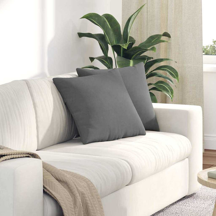 Perne pentru canapea 2 pcs Gri închis 45 x 45 cm țesătură - WALTI WALTI