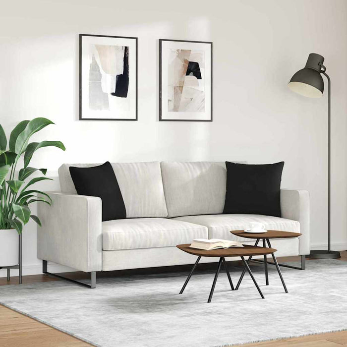 Perne pentru canapea 2 pcs Negru 45 x 45 cm țesătură - WALTI WALTI